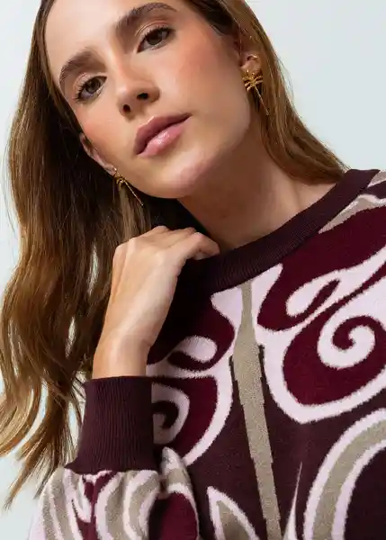 Camisa Tejido Mujer Morado Sombrío Ultra Oscuro Talla S 582G050 Naf Naf