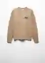 Buzo Sudadera Studio Camel Talla XS Hombre Mango