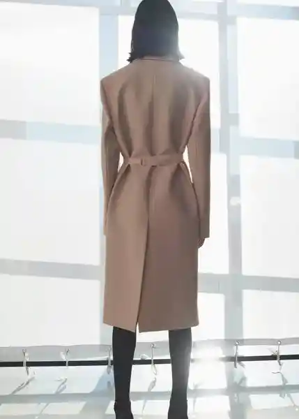 Abrigo Makeup Nude Talla 24 Mujer Mango
