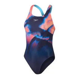 Vestido de Baño Placement Digital Powerback Mujer 30 Speedo
