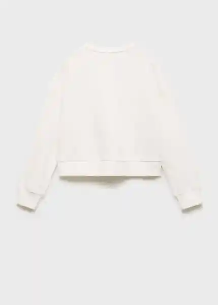 Buzo Sudadera Joyful Off White Talla 12 Niñas Mango