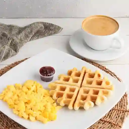 Waffle de yuca