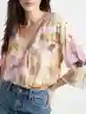  Camisa Eden Bailarina Rosa Medio Mujer Talla S Naf-Naf 