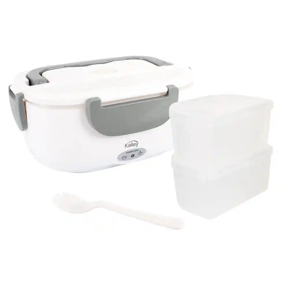 Kalley Lonchera Eléctrica Porta Comida K-MLE60G2 Color Blanco-Gris