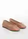 Zapatos Selli Nude Talla 35 Mujer Mango