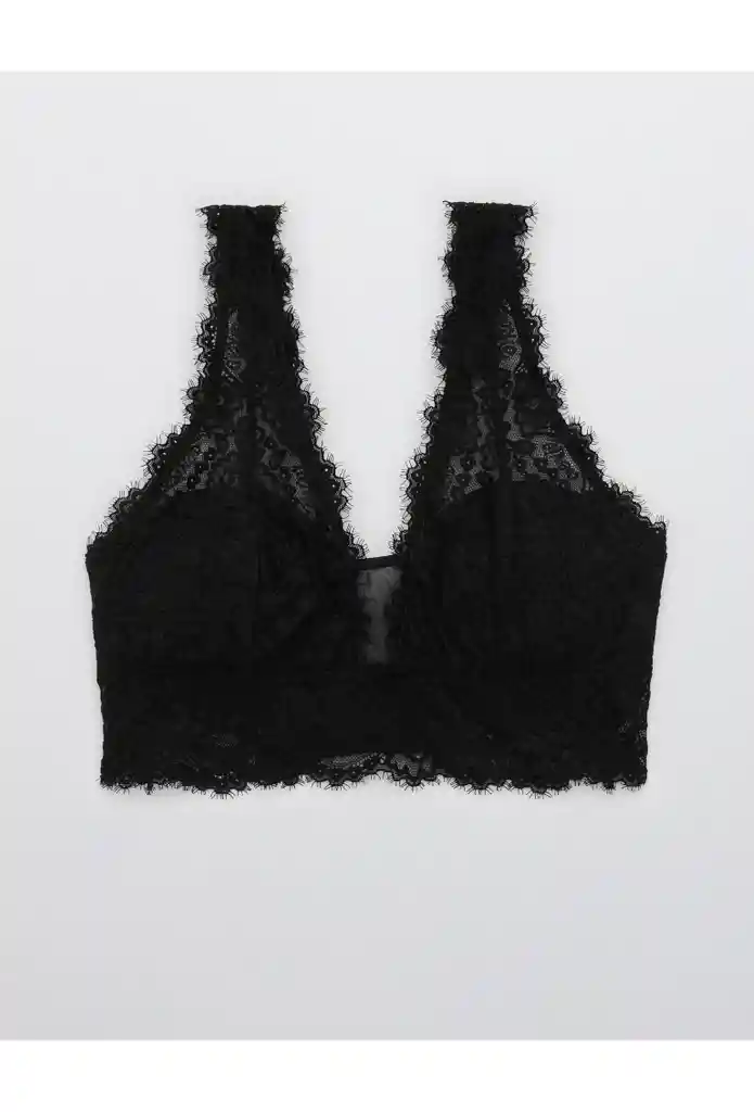 Bralette Negro Talla Large Aerie American Eagle