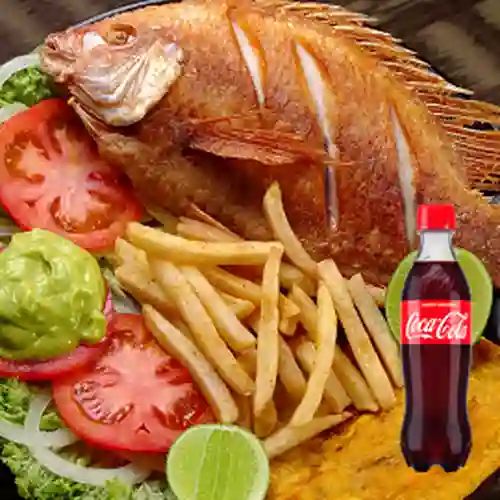 Combo Mojarra Frita + Coca Cola 400 ml