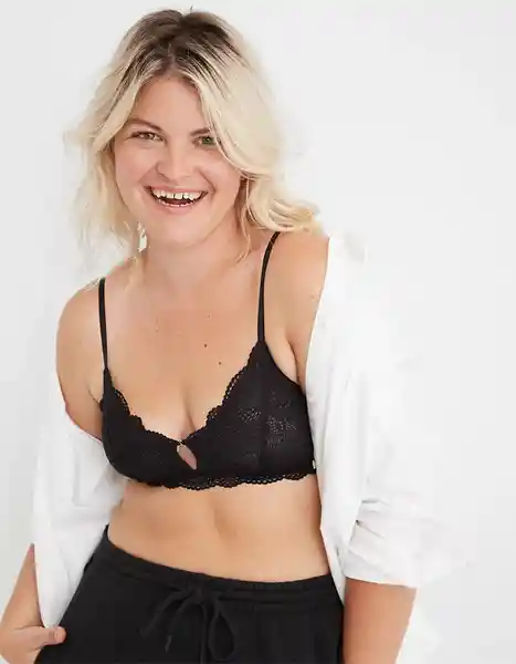 Bralette Aerie Negro Talla Small American Eagle 26923330