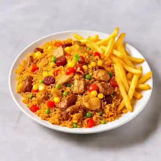 Arroz mixto wok para 3 personas