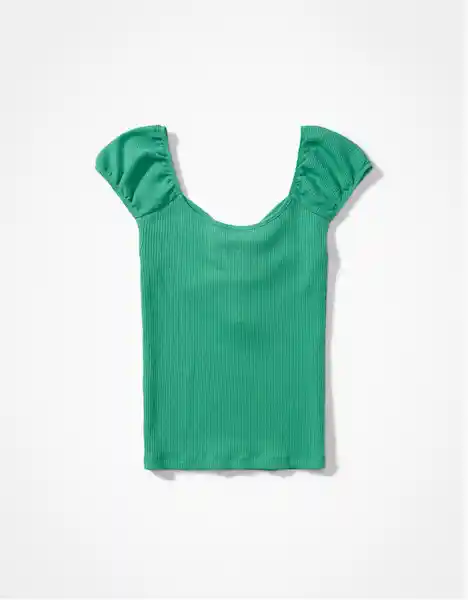 Camiseta Mujer Verde Talla SMALL 400385348481 American Eagle