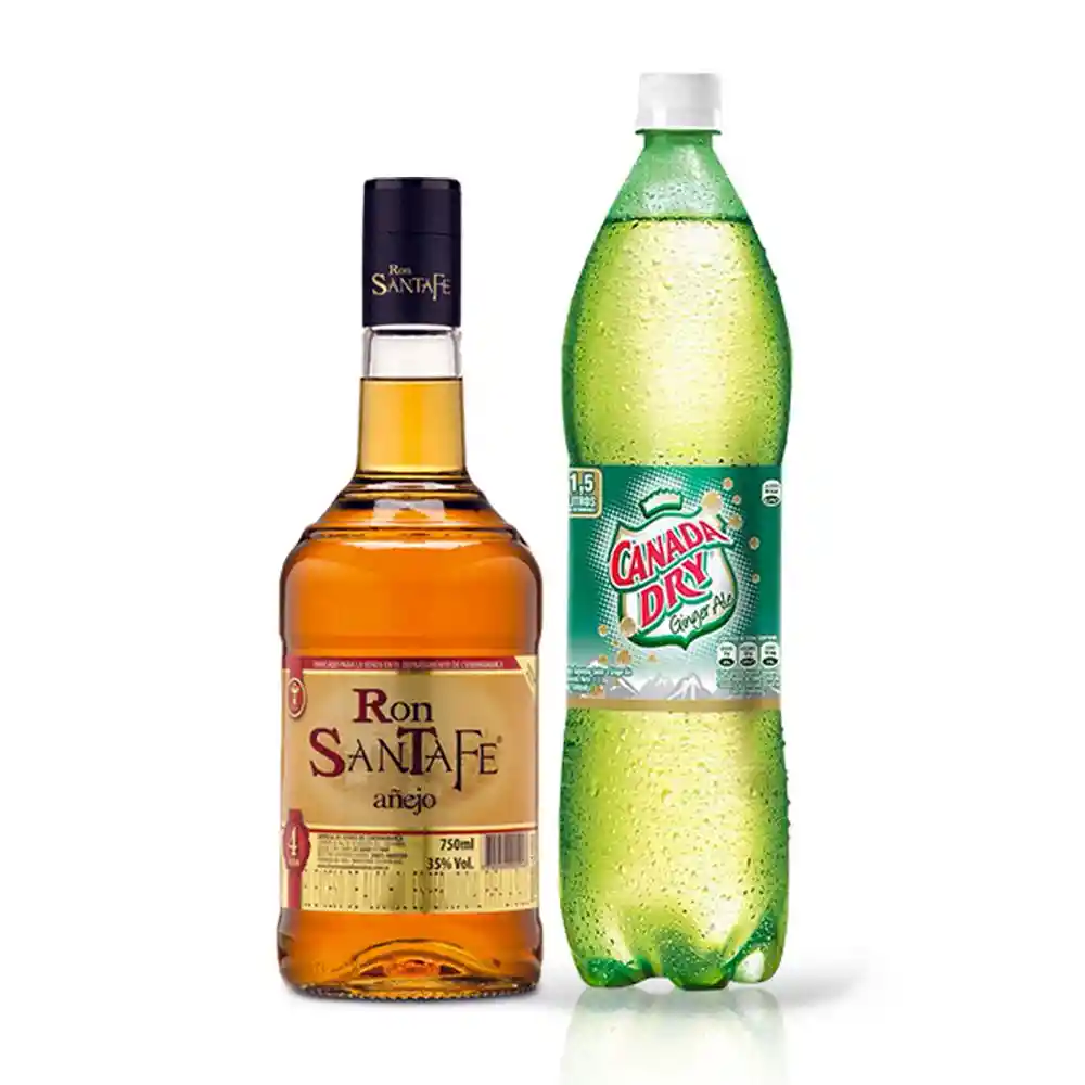 Ron Santa Fe 750 + Canada Dry Ginger 1.5 Ml