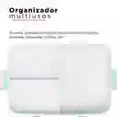 Miniso Organizador de Plástico Para Medicina de Dos Capas Azul