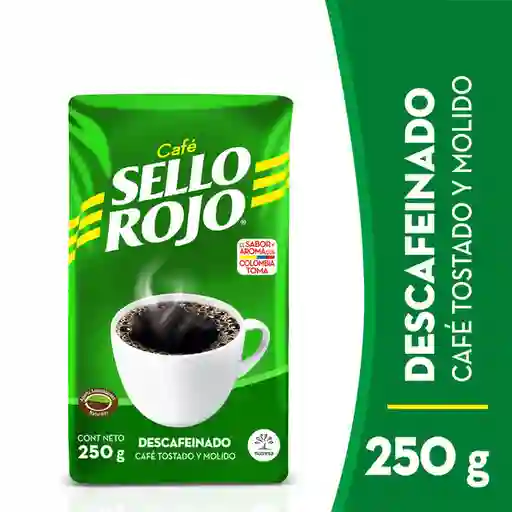 Sello Rojo Café Descafeinado Tostado y Molido