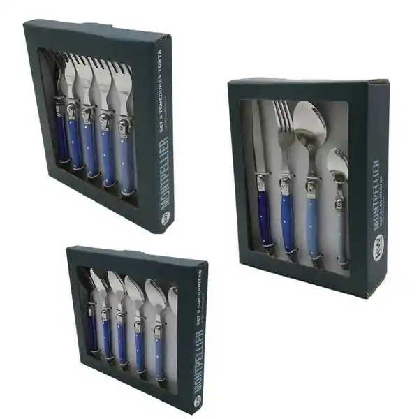 Kw Set de Cubiertos Montpellier Azul SETSR-36