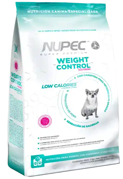 NUPEC alimento para perro razas pequenas control de peso