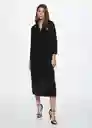 Vestido Dante-W Negro Talla L Mujer Mango