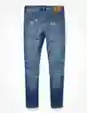 Jean Skinny Azul Talla 29 X 32 Hombre American Eagle