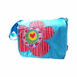 Agatha Ruiz de la Prada Mochila Messenger Retales Flor Celeste