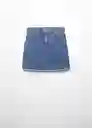 Falda Row Tejano Medio Talla 20 Niñas Mango
