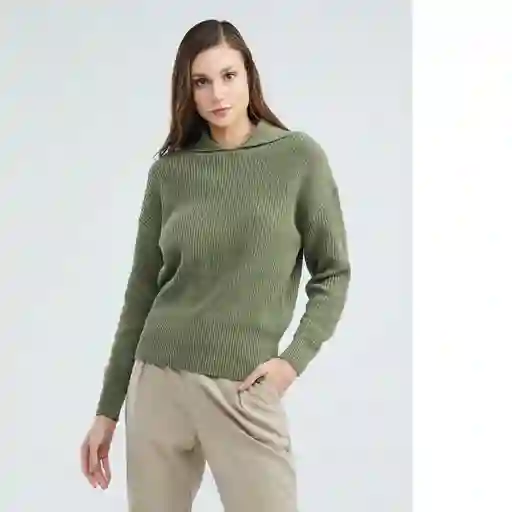 Suéter Cousy Mujer Verde Medio Talla XS Chevignon