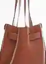 Bolso G Elliot Cuero Talla 99 Mujer Mango