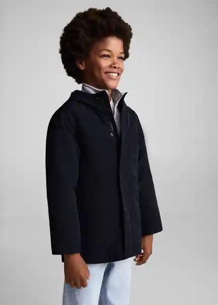 Abrigo Anorak Pacific Navy Talla 07 Niños Mango