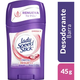  Lady Speed Stick Desodorante en Barra Derma + Renueva
