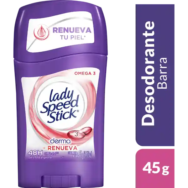  Lady Speed Stick Desodorante en Barra Derma + Renueva