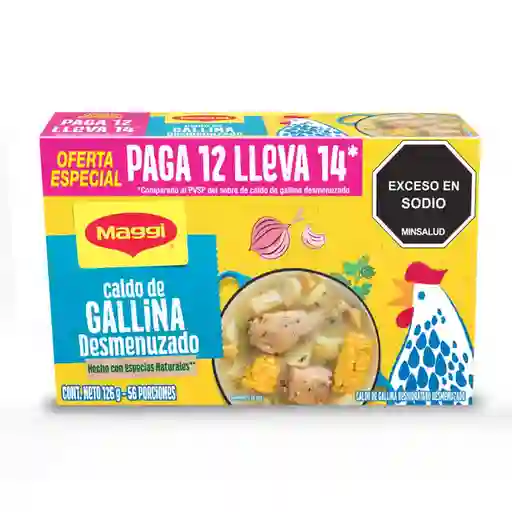 Caldo de Gallina Maggi Desmenuzado Sobres 126 g