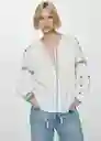 Camisa Proli Off White Talla S Mujer Mango
