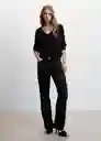 Saco Jersey Luccav Negro Talla S Mujer Mango