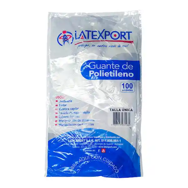 Guante de Polietileno Latexport