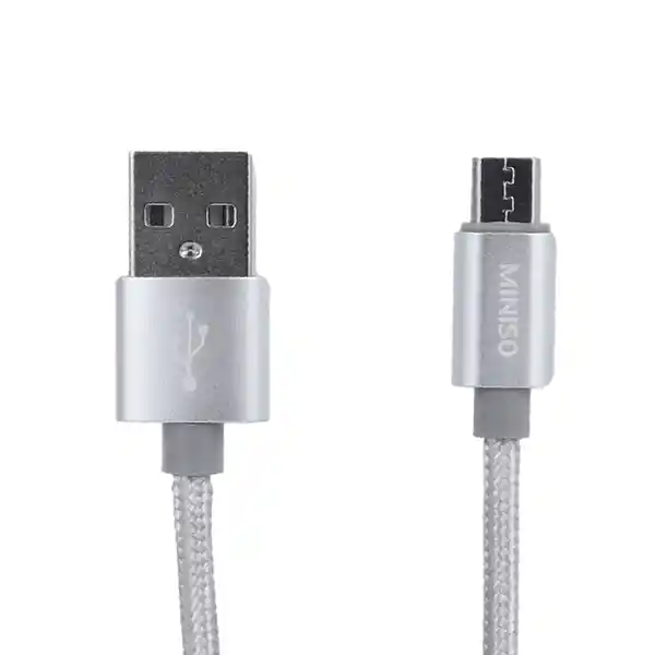 Cable de Datos Tipo C Plateado Miniso