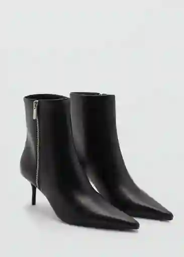 Botines Lluvia Negro Talla 38 Mujer Mango