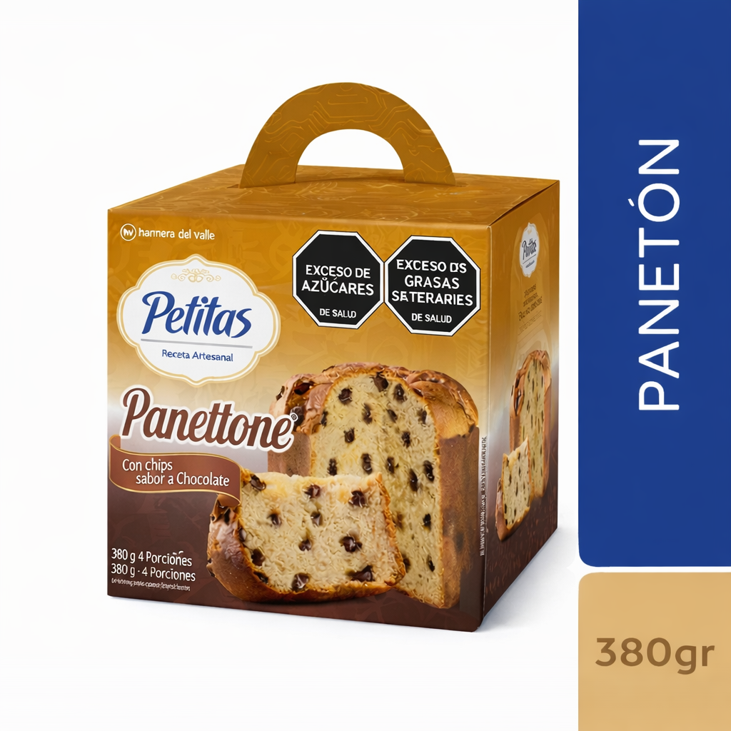 Petitas Panetón con Chips de Chocolate 380 g