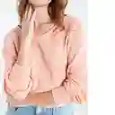 Saco Tejido Tribu Mujer Rosa Melba Claro Talla L Naf Naf