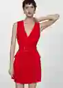 Vestido Roli Rojo Talla 25 Mujer Mango