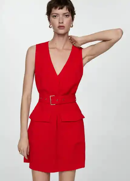 Vestido Roli Rojo Talla 25 Mujer Mango