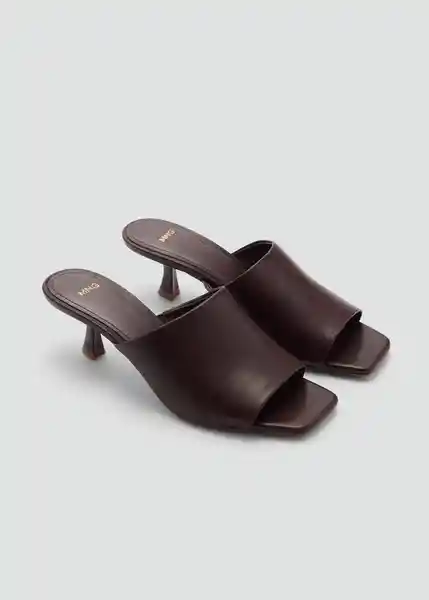 Sandalias Roses Chocolate Talla 40 Mujer Mango