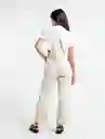  Enterizo Pistilo Mujer Crudo Polar Claro Talla 6 Naf-Naf 