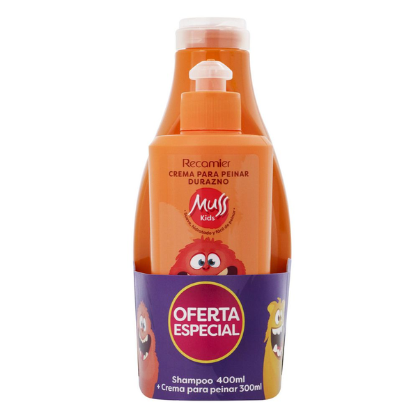Muss Shampoo + Crema Peinar Durazno 400 ml