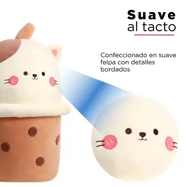 Peluche de Gato Bubble Tea Milk Tea Miniso