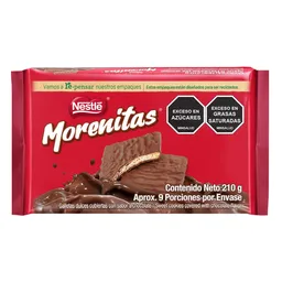 Galletas dulces MORENITAS cubiertas con chocolate 210g