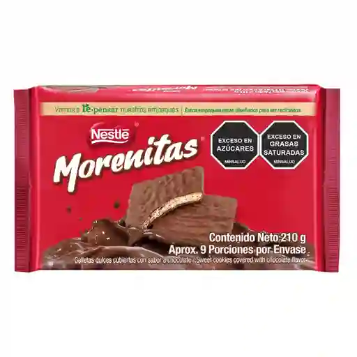 Galleta Dulces Morenitas Cubiertas Con Chocolate 210 g