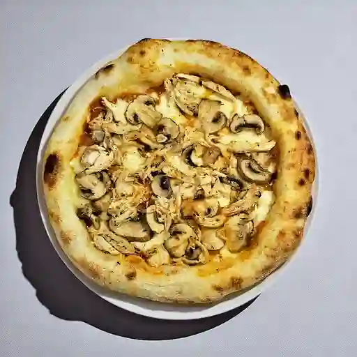 Pizza Pollo con Champiñones