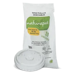 Naturapak Tapa Vaso Bebida Fria 16 oz
