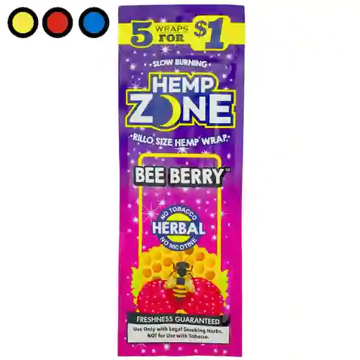 Blunt Hemp Zone Envoltura de Cigarro Bee Berry