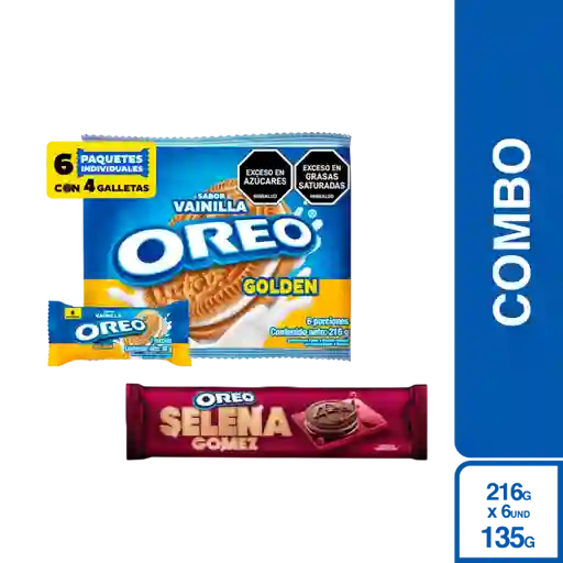 Combo Oreo Galleta Rellena Vainilla + Oreo Galleta Canela Rollo