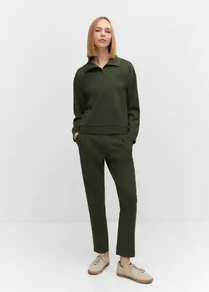 Buzo Sudadera Florida Khaki Talla L Mujer Mango