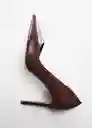 Zapatos Audreyc Chocolate Talla 37 Mujer Mango